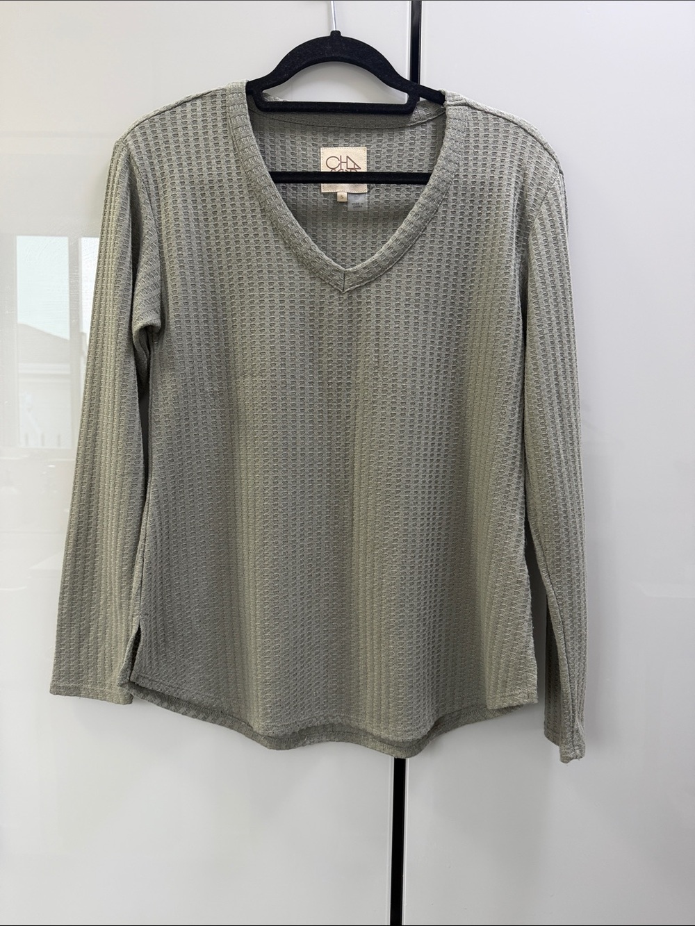 Chaser Olive Green Knit Top - Small